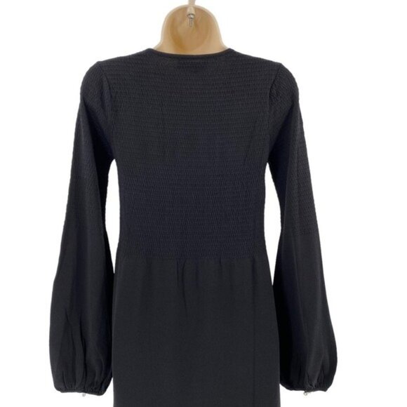 Pomander Place | NEW Black Double Knit Lennox Long Sleeve Maxi Dress Size S - Picture 10 of 13